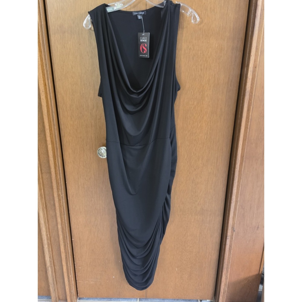 Curvy Sense dress Long Cocktail Dress black 3X New NWT